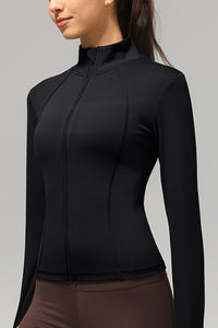 Women Stand-Collar Slim-Fit Quick-Dry Yoga Jacket