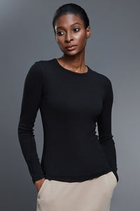 Women Slim-Fit Modal Comfort Yoga Long Sleeve Workout Top