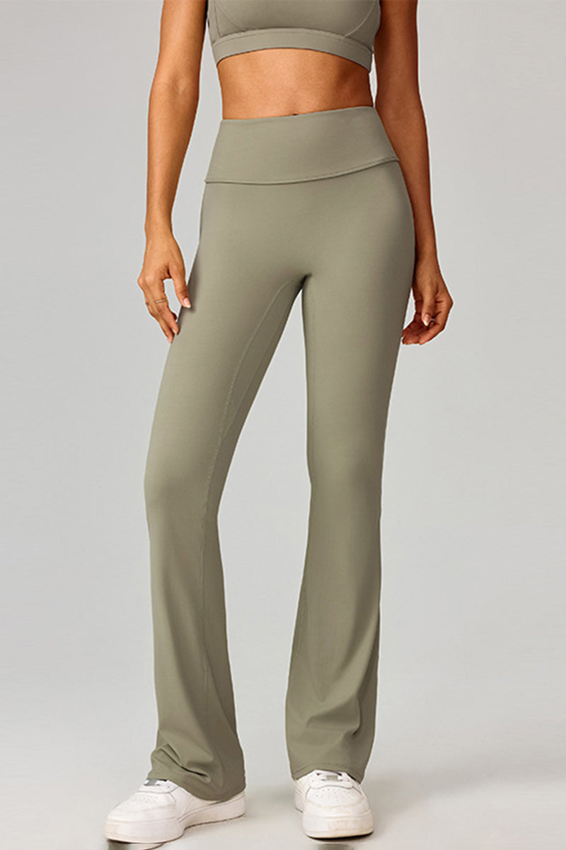 Women High-Waist Flared Naked-Feel Yoga Leggings