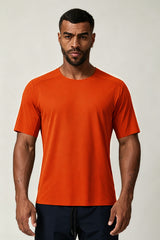 Men's Summer Color Block Seamless Cooling Quick-Dry T-shirt