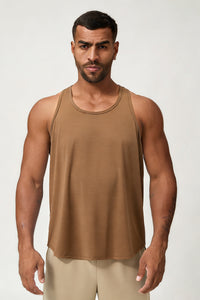 Men's Summer Skin-Friendly Breathable Racerback Tank Top