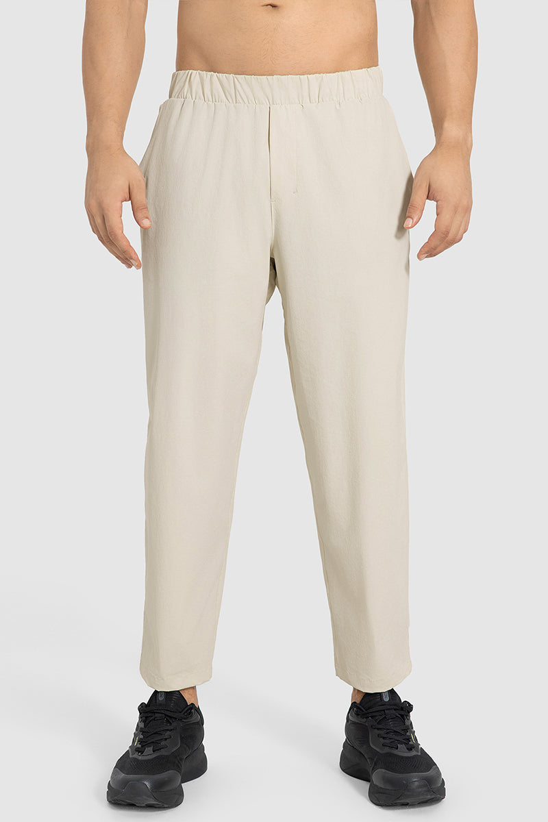 Men Lightweight Quick-Dry Straight Leg Casual Pants