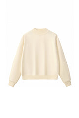 Unisex Cozy Fleece Mock Neck Sweatshirt