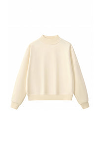 Unisex Cozy Fleece Mock Neck Sweatshirt
