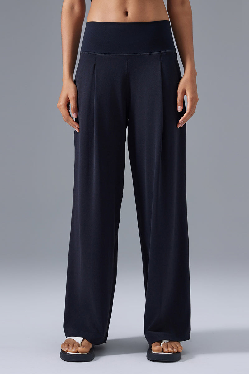 Women High-Waist Wide-Leg Quick-Dry Breathable Yoga Running Pants