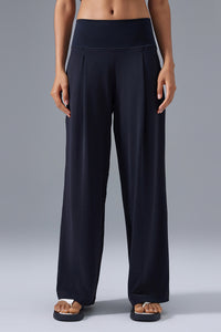 Women High-Waist Wide-Leg Quick-Dry Breathable Yoga Running Pants