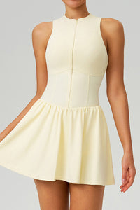 Women Cloud-Feel Fake Two-Piece Sports Dress