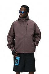 Men Seamless Hooded Urban Jacket
