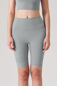 Women Naked-Feel High-Waist Sculpting Yoga Shorts