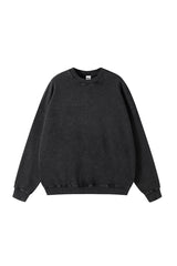 Unisex Heavyweight Terry Crewneck Sweatshirt: Wax Dye Wash Vintage Retro Design