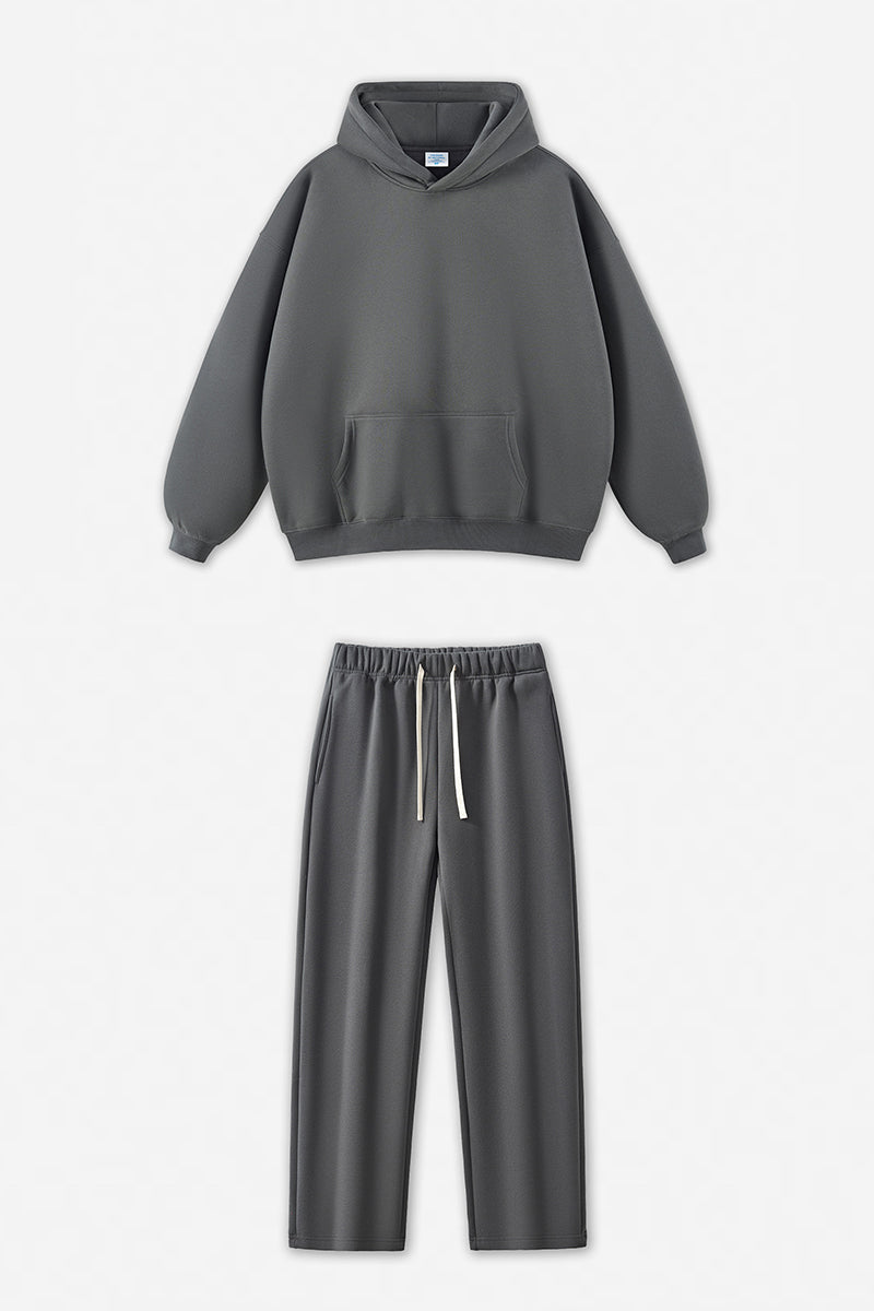 Unisex Fleece-Lined Oversized Hoodie and Pants
