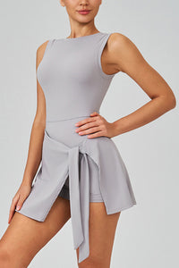 Women Fake Two-Piece Sports Dress
