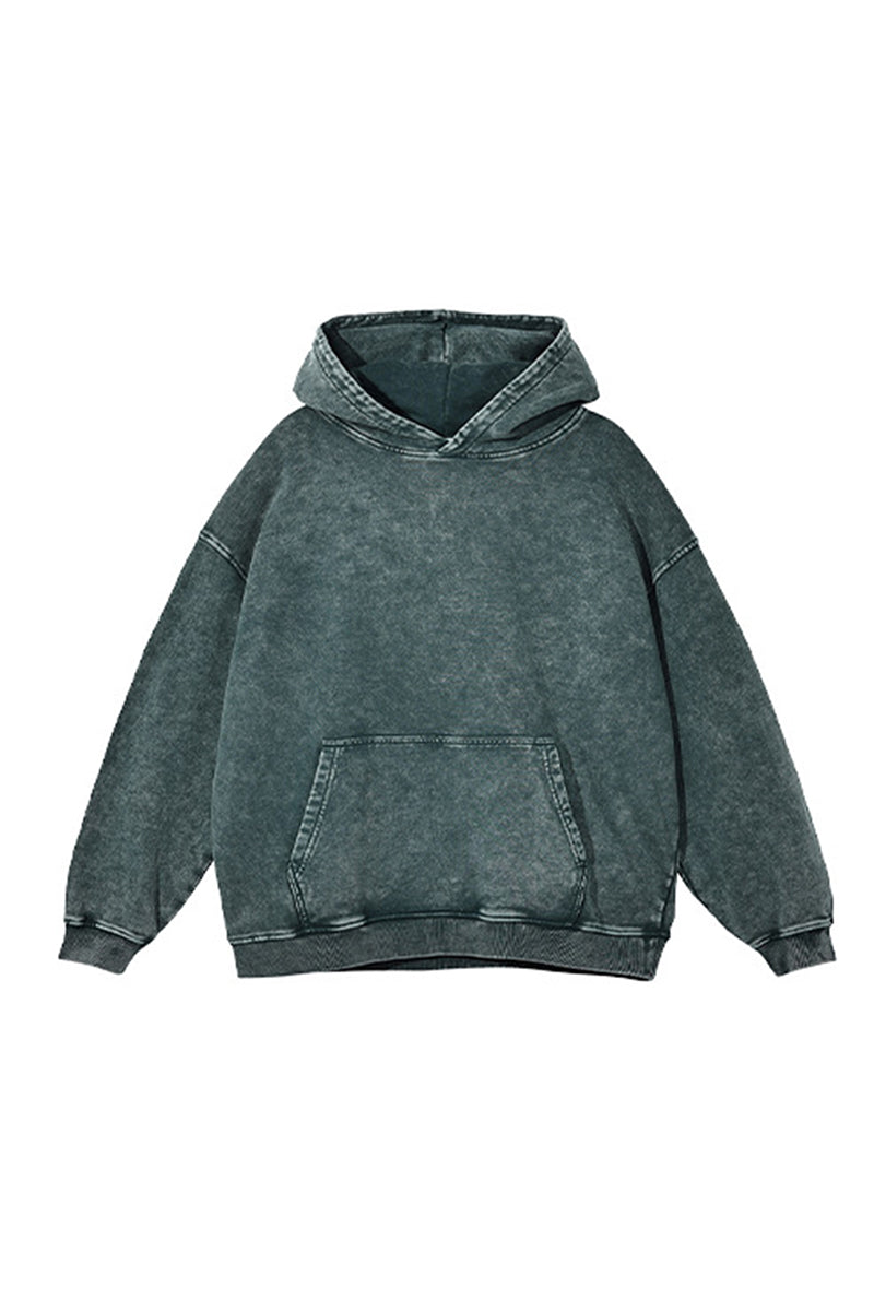 Men/Women Unisex Heavyweight 420G Wax-Dye Hoodie