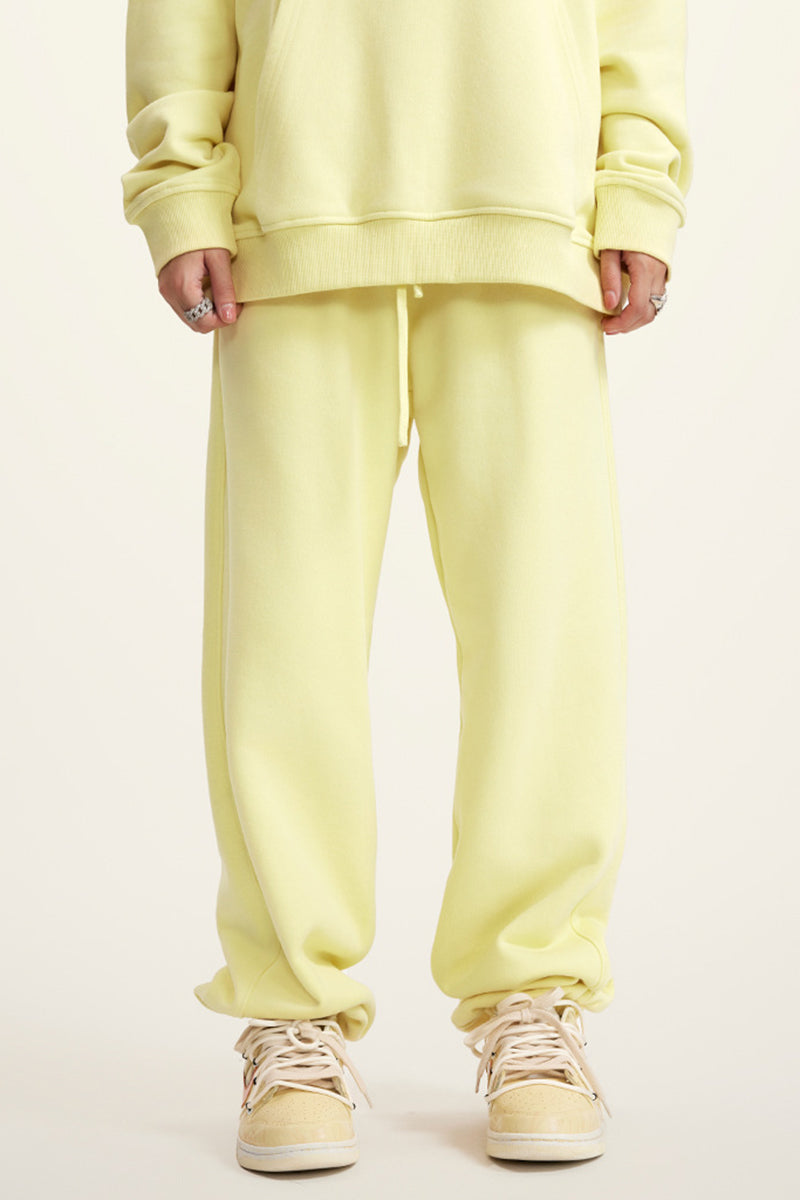 Men's teen loose casual fleece sports trousers