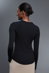 Women Slim-Fit Modal Comfort Yoga Long Sleeve Workout Top