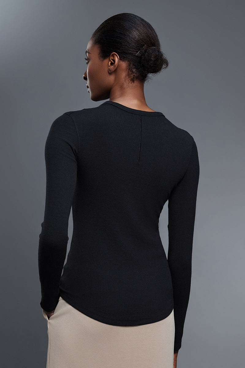 Women Slim-Fit Modal Comfort Yoga Long Sleeve Workout Top