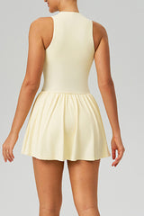 Women Cloud-Feel Fake Two-Piece Sports Dress