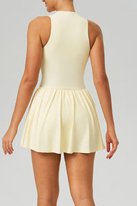 Women Cloud-Feel Fake Two-Piece Sports Dress