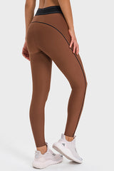 Women Color Block High-Waisted Sculpting Yoga Leggings