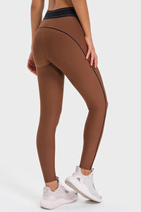 Women Color Block High-Waisted Sculpting Yoga Leggings