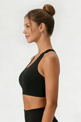 Women's Thin Strap U-Neck Naked Feel Breathable Sport Bra