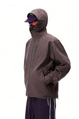 Men Seamless Hooded Urban Jacket