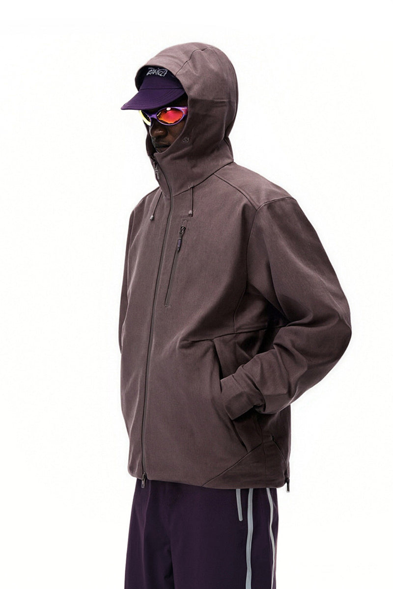 Men Seamless Hooded Urban Jacket