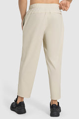Men Lightweight Quick-Dry Straight Leg Casual Pants
