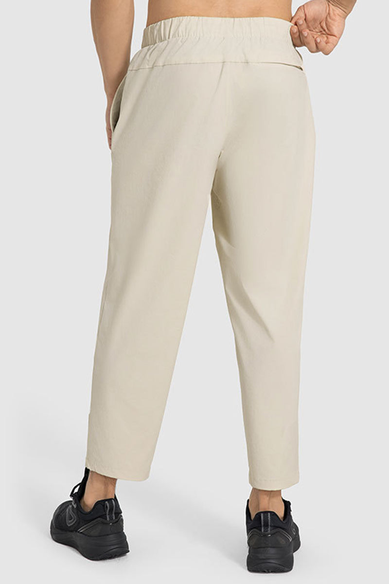 Men Lightweight Quick-Dry Straight Leg Casual Pants