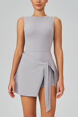 Women Fake Two-Piece Sports Dress