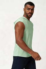 Men's Summer Quick-Dry Cool Sleeveless Hooded Tank Top