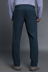Men Comfortable Loose Straight Leg Business Casual Dress Pants