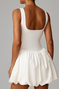 Women Built-in Shorts Pleated Tennis Dress