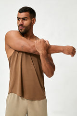 Men's Summer Skin-Friendly Breathable Racerback Tank Top