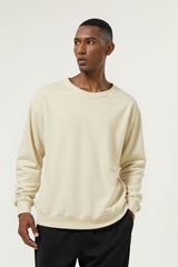 Men's Streetwear Cotton Loose Fitting Solid Pullover
