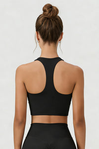 Women's DeepV-Neck Halter Racerback Sports Bra