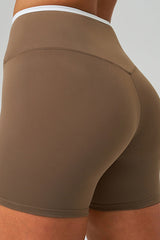 Women Crisscross High-Waist Yoga Shorts