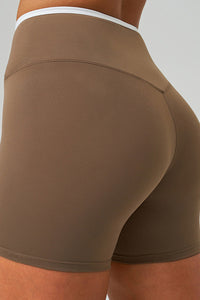 Women Crisscross High-Waist Yoga Shorts