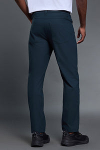 Men Comfortable Straight Leg Business Casual Dress Pants