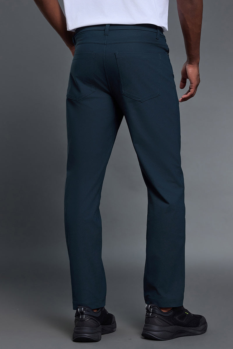 Men Comfortable Straight Leg Business Casual Dress Pants