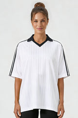 Unisex 165G lightweight retro V-neck sports jersey T-shirt