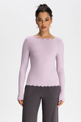 Women Wave-Edge Modal Yoga Long Sleeves