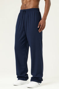 Men's Streetwear High-Stretch Straight-Leg Pants