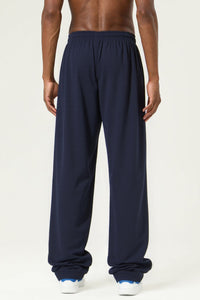 Men's Streetwear High-Stretch Straight-Leg Pants