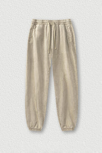 Lightweight Washed Joggers - Distressed Casual Sweatpants for Spring/Summer
