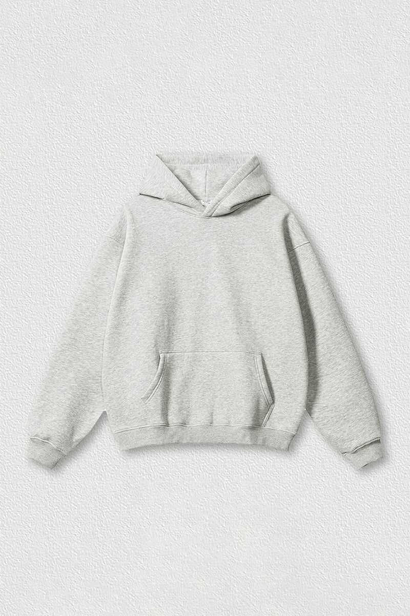 Loose-fitting plus-size thickened velvet hooded sweatshirt