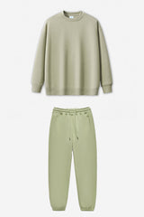 Unisex Warm Solid Color Sweatshirt And Pants