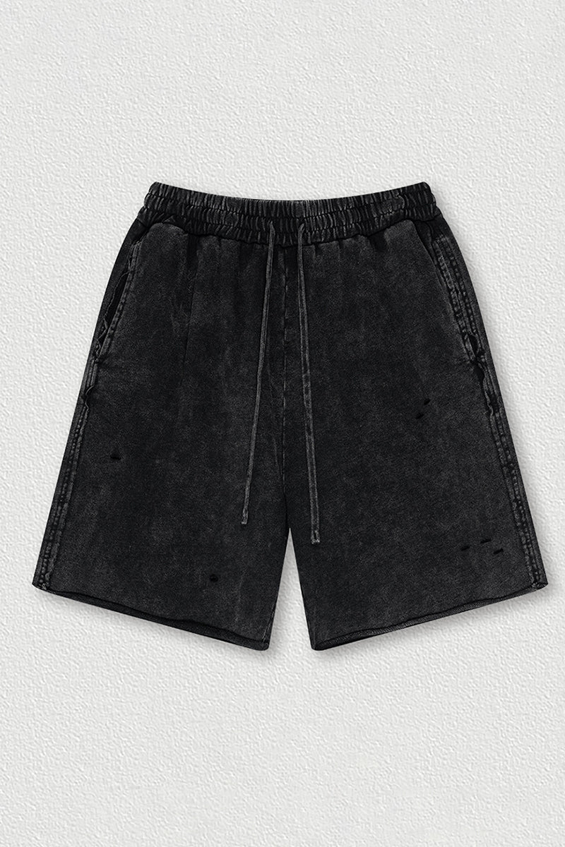 Post-Apocalyptic Washed Shorts - Unisex Loose Fit