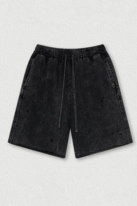 Post-Apocalyptic Washed Shorts - Unisex Loose Fit