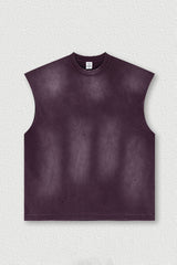 Vintage Distressed Sleeveless Sports Tank Top